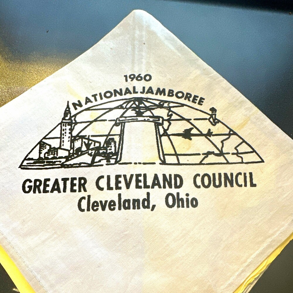Boy Scouts 1960 National Jamboree Greater Cleveland Council Neckerchief